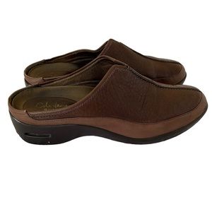 Cole Hahn Brown Leather Slide on Loafers. Mule clogs Nike Air Size 7.5